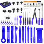 GOOACC 200Pcs Trim Removal Tool, Auto Push Pin Bumper Retainer Clip Set Fastener Terminal Remover Tool Adhesive Cable Clips R