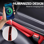 2PCS Car Seat Gap Filler Organizer, Multifunctional Seat Gap Storage Box for Phone Key, Stop Things from Dropping Between Seat and Console, Universal Interior Car Accessories (Red)