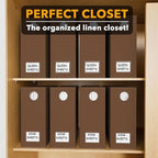SpaceAid 8 Pack Bed Sheet Organizers and Storage, Foldable Linen Closet Organizer, Set Folder Keeper With Window XL (Queen & 