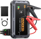 Portable Car Battery Jump Starter 5000A Car Jump Starter Battery Pack (9.0L Gas/8.5L Diesel), 12V Jump Box Car Battery