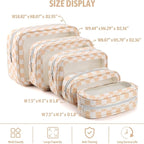 YOPCDJ 5PCS Diaper Bag Organizer Pouch Set, TSA Approved Toiletry Bag，Clear Waterproof TPU Makeup Bag Set Travel Organizer Ba