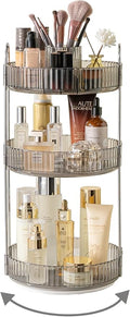 Asayuee 360 Rotating Makeup Organizer,3 Tier Large Capacity Make Up Organizers and Storage,Skincare Perfume Vanity Organizers