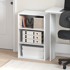 Furinno Basic Book Shelf, 3-Tier Bookshelf, Storage Organizer Bookcase with Open Shelf, 11 x 17 x 26, for Living Room, Bedroo