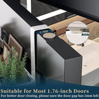 Consumest Over The Door Hooks Organizer - Door Hanger with Mesh Basket & 16 Coat Rack Hooks, Back Storage Organizer for Bedro