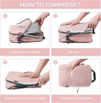 CherryNow Compression Packing Cubes, 7 Set Packing Cubes for Travel Women, Travel Essentials for Suitcase, Luggage Organizer 