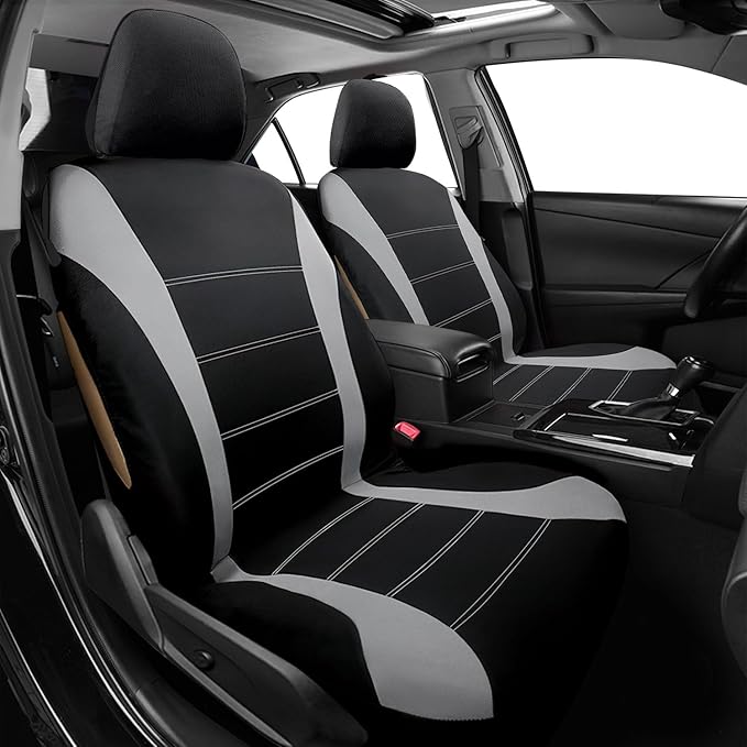 Foneso Car Seat Covers, 100% Breathable with Composite Sponge Inside, Airbag Compatible Universal Fit Accessories Auto for Ca