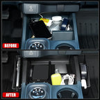 Mabett Center Console Shifter Storage Tray Compatible with Ford Maverick 2022 2023 2024 2025 Accessories, Gear Shifter Side Organizer Tray for Maverick(Not Fit 2025 Model with Wireless charge)