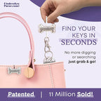 Women’s Bag Charm Key Finder, Car Keychain Hook, Cute Purse Organizer & Tote Bag Accessories, Gifts for Mom - Original