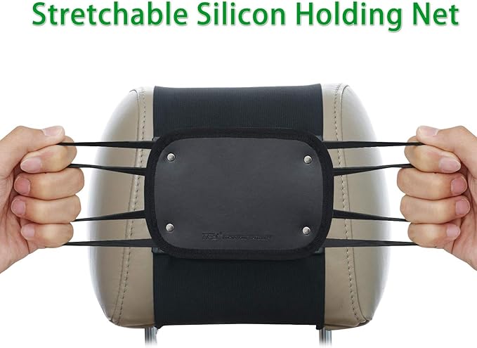 Car Headrest Holder Swivel Car Headrest Mount Silicon Holder for 7-10 Inch Fire Tablets