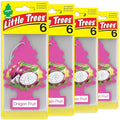 LITTLE TREES Car Air Freshener | Hanging Tree Provides Long Lasting Scent for Auto and Home | 24 Air Fresheners |Dragon Fruit