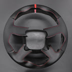 MEWANT Steering Wheel Cover for Chevy Silverado 1500 Astro Blazer Kodiak S10 Made of Matte PU Carbon Fiber Real Leather
