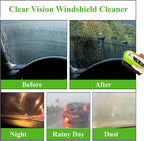 3PCS Clear Vision Windshield Cleaner, Automotive Oil Film Cleaning Brush for Car Windows, Windshield Oil Film Remover for Car