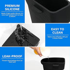 2PCS Door Side Trash Can for 2019-2024 2025 Toyota RAV4 Accessories Trash Bin with Handle Silicone Garbage Can (Left & Right Side)