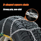 Car Snow Chains, Auto-Fixing Tire Chains for Smart #1 SUV 2022-2025, Quick Fit Portable Reusable Universal Emergency Traction