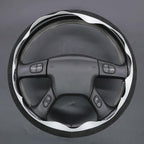 MEWANT Hand Stitched Steering Wheel Cover for Chevy Silverado 1500 2003-2006 9002 Athsuede Faux Leather Steering Wrap