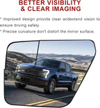 Driver Side Mirror Replacement for Ford F150 2022 2023, Left Exterior Side Rearview Mirrors Glass, with Backing Plate, Power 