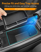 for BMW i5 Center Console Organizer for 5 Series i5 G60 G61 2024 2025 2026 Armrest Storage Box Tray for BMW 5 Series 530i, 530i xDrive 540i xDrive Accessories i5 G60 G61 Center Console Organizer