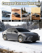 Snow-Chains Easy Install Tire-Chains, One-Pull Fit Design Tire Snow Chains for Passenger Cars, Sedan, SUVs, Emergency Winter 