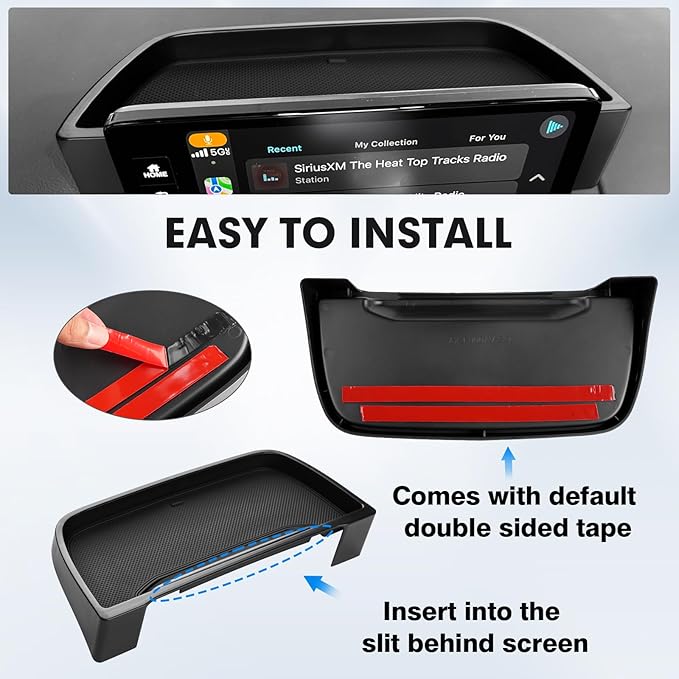 Autorder 3PCS Center Console Organizer for Honda Pilot 2023 2024 2025 2026 Accessories - Armrest Organizer Tray/Dashboard Storage Box/Hidden Storage Box - ABS Material