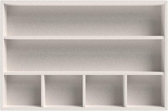ClosetMaid Jewelry Trays, Set of 3, Stackable, Soft Velvet, Accessory Organizer for Earrings, Necklaces, Watches, Bracelets, 