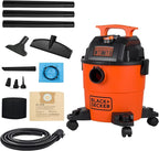 BLACK+DECKER Shop Vacuum Wet and Dry, 4 Gallon 3-in-1 Portable Shop Vac with Accessories, Workshop, Garage, Home and Car Vacu
