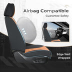 Coverado Car Seat Covers Full Set, Seat Covers for Cars, Front Seat Covers and Back Seat Cover Waterproof Leather Automotive 