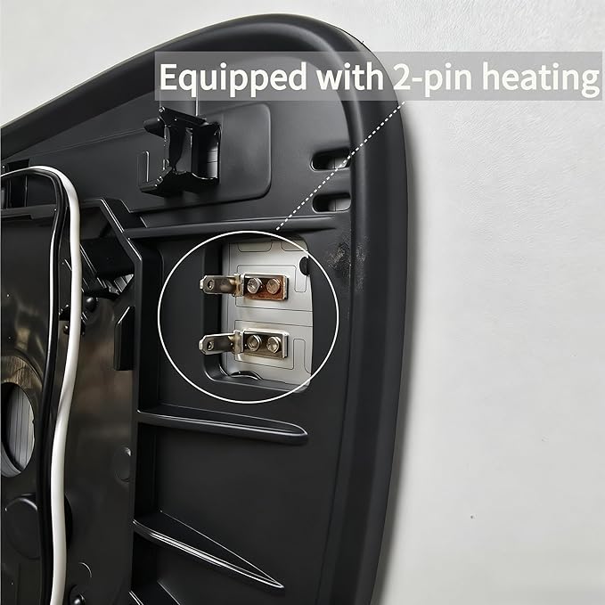 Compatible with Lexus RX350 2016-2020, NX200T 2015-2017, NX300 2018-2020 Passenger Side Mirror Glass - Right Side Mirror Glass With Power Heated, Blind Spot Detection Indicator