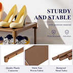 Kitsure Shoe Rack - Non-Woven Shoe Rack Shelf, Shoe Organizer for Closet, Entryway, Garage & Corridor, Stackable Shoe Shelves