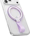 andobil [2026 Unrivaled Stability] Magnetic Phone Grip Holder for MagSafe Ring Stand Holder Kickstand Compatible with MagSafe Accessories for iPhone 17 Air 16 Pro Max Plus 15 14 13 12&Android, Purple