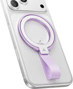 andobil [2026 Unrivaled Stability] Magnetic Phone Grip Holder for MagSafe Ring Stand Holder Kickstand Compatible with MagSafe Accessories for iPhone 17 Air 16 Pro Max Plus 15 14 13 12&Android, Purple
