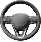 MEWANT Breathable Hand Sewn Car Steering Wheel Cover for Toyota Camry 2018-2019 / Toyota Avalon 2019 / Toyota Corolla 2019-2020 / Toyota RAV4 2019 Steering Wheel Accessories