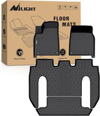 Nilight TPE Floor Mats for Tesla Model X 6 Seater 2022 2023 2024 2025 2026 All Weather Custom Fit Heavy Duty Floor Liners