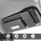 Multi-Pocket Car Visor Organizer with Zippered Compartments - 6-Pocket Sun Visor Storage Pouch for Sunglasses, Phone, Keys, Cards - Universal Fit for Cars, Trucks, SUVs (Grey)