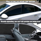 XCBYT Car Window Shades - 4 Pcs Car Privacy Curtains - 100% Block Light Car Window Covers - Magnetic Side Window Sun Shade Keeps Cooler for Breastfeeding, Taking a nap, Changing Clothes, Camping