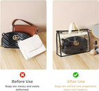 Interesse 9 Pack Dust Bags for Handbags, Clear Handbag Storage, Purse Storage Organizer for Closet, Purse Cover Hanging Close
