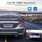 ORSKEY Dash Cam Front and Rear 1080P Full HD Dual Dash Camera in Car Camera Dashboard Camera Dashcam for Cars 170 Wide Angle 