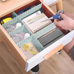 JEPELUS 40 PCS Drawer Dividers, Adjustable Drawer Organizer for Socks Underwear Makeup Cutlery Clothes Dresser, DIY Grid Draw