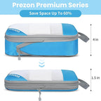 Compression Packing Cubes for Travel, Lightweight Vacation Travel Essentials, Travel Accessories for Suitcase Organizer Bags 