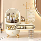 Makeup Organiser Storage Large Capacity Dressing Case Makeup Organizer, Cosmetic Storage Organizer with Drawers, Cabinet,Brus