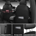 CAR PASS 3D Foam Mesh Leather Car Seat Covers Front Seats, Breathable Front Seat Cover for Cars, Comfortable Universal Fit fo