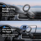 SYNCWIRE for MagSafe Car Holder【Ring Ventilation】【 360° Rotatable】【N55 Magnetic】 Phone Mount for Air Vent, Car Cell Phone Holder Mount Compatible iPhone 17/16 Pro Max 15 14 13 12, Carbon Fiber Style
