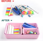 HNYYZL Desk Drawer Organizer,7 Pack Felt Drawer Organizer Shallow Drawer Organizers Felt Storage Bins,Desk organizer trays (P