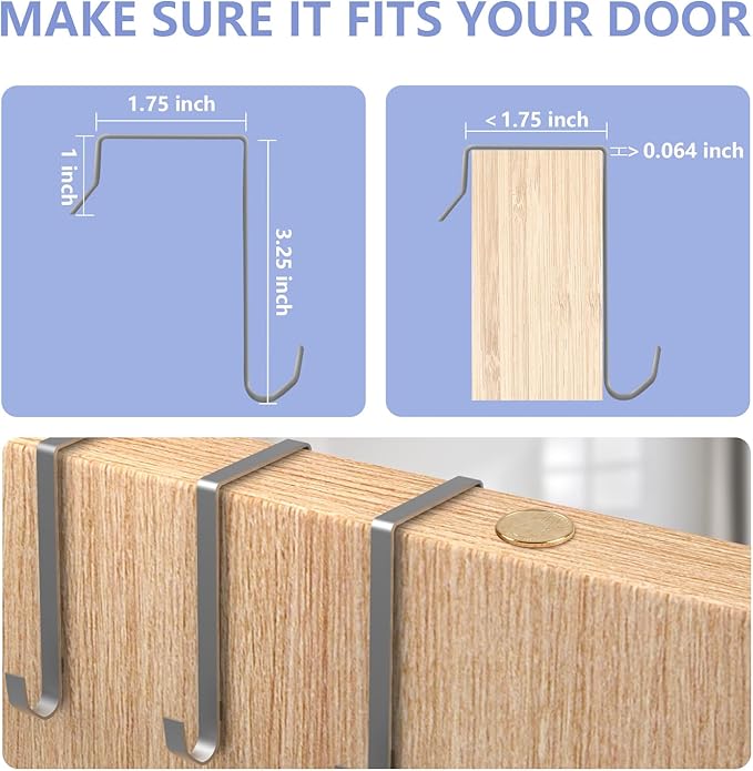 FENTEC 2 Pack Over the Door Shoe Organizer, Hanging Shoe Organizer Rack,24 Large Pockets and 4 Larger Storage Various Compart
