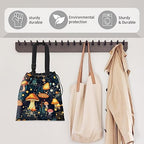 Car Trash Bag Large Hanging Can for Back of Seat, Cute Waterproof Car Garbage Bag for Vehicle, Travelling, Outdoor Cute Colorful Mushroom