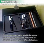Large Dashboard Mat for Car - Rubber Anti-Slip Dash Pad Accessory Car Phone Holder Tray - Universal Auto Dashboard Organizer 