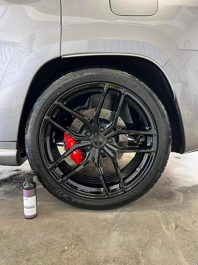 CARPRO DarkSide - Tire & Rubber Sealant, Hydrophobic & Self-Cleaning, Satin Black Shine, UV Protection, Revives Dull Faded Ru
