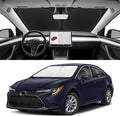 Custom Fit Windshield Sun Shade for Toyota Corolla 2020-2026 (Not for Corolla Cross), Blocks UV & Heat, Front Window Sunshade Accessories, Easy Fold & Store Keep Your Car Cooler