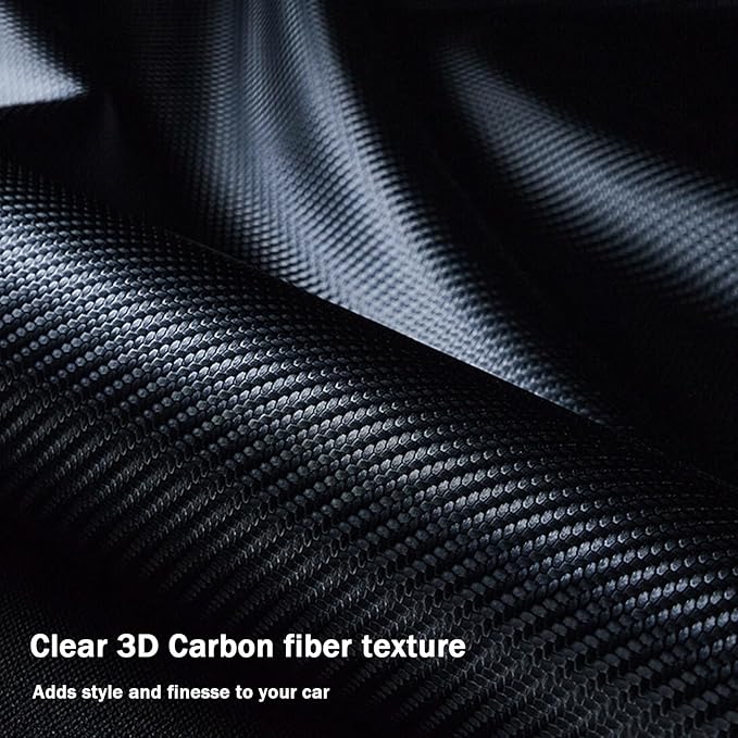 Steering Wheel Cover for 2017-2023 Tesla Model 3 2020-2024 Tesla Model Y, Carbon Fiber Steering Wheel Cover for Tesla Model 3/Y Accessories, Matte Black