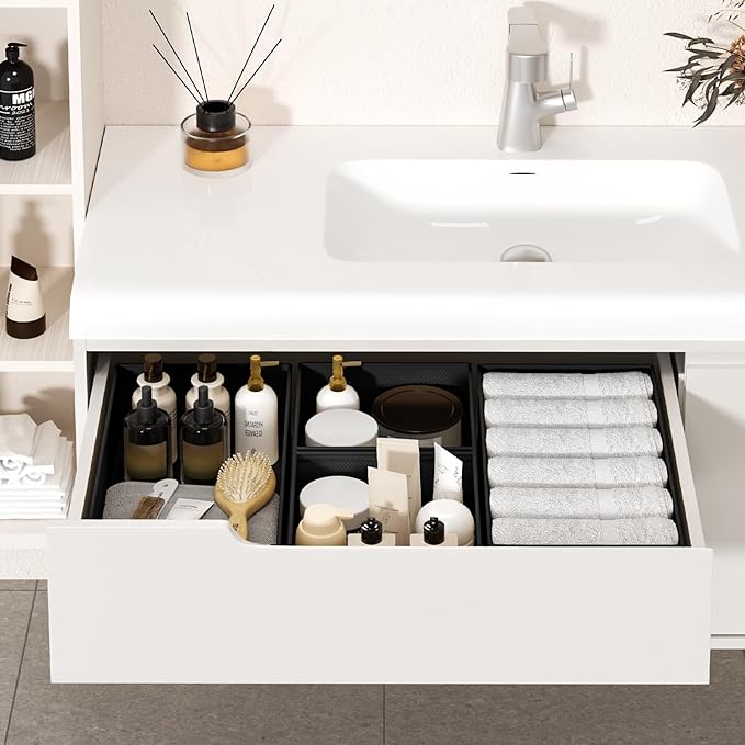 DIMJ Drawer Organizer Clothes - 20 Pack Closet Drawer Organizer Bins for Baby Clothes Storage, Fabric Dresser Organizer for N