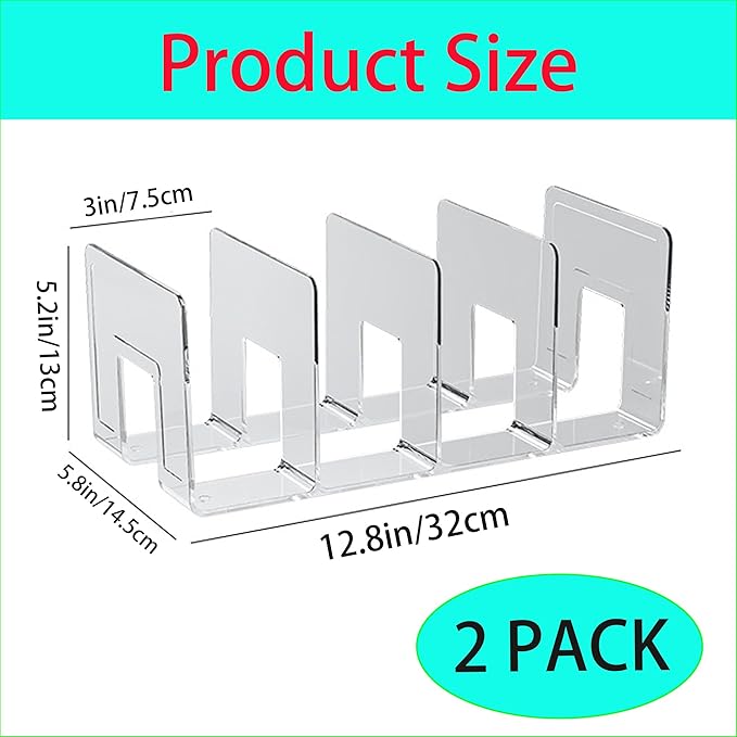 Gisipameis Acrylic Purse Organizer for Closet, 8-Slot Bag & Purse Organizer, No Assembly, Clear Handbag Storage Shelf .for Sh